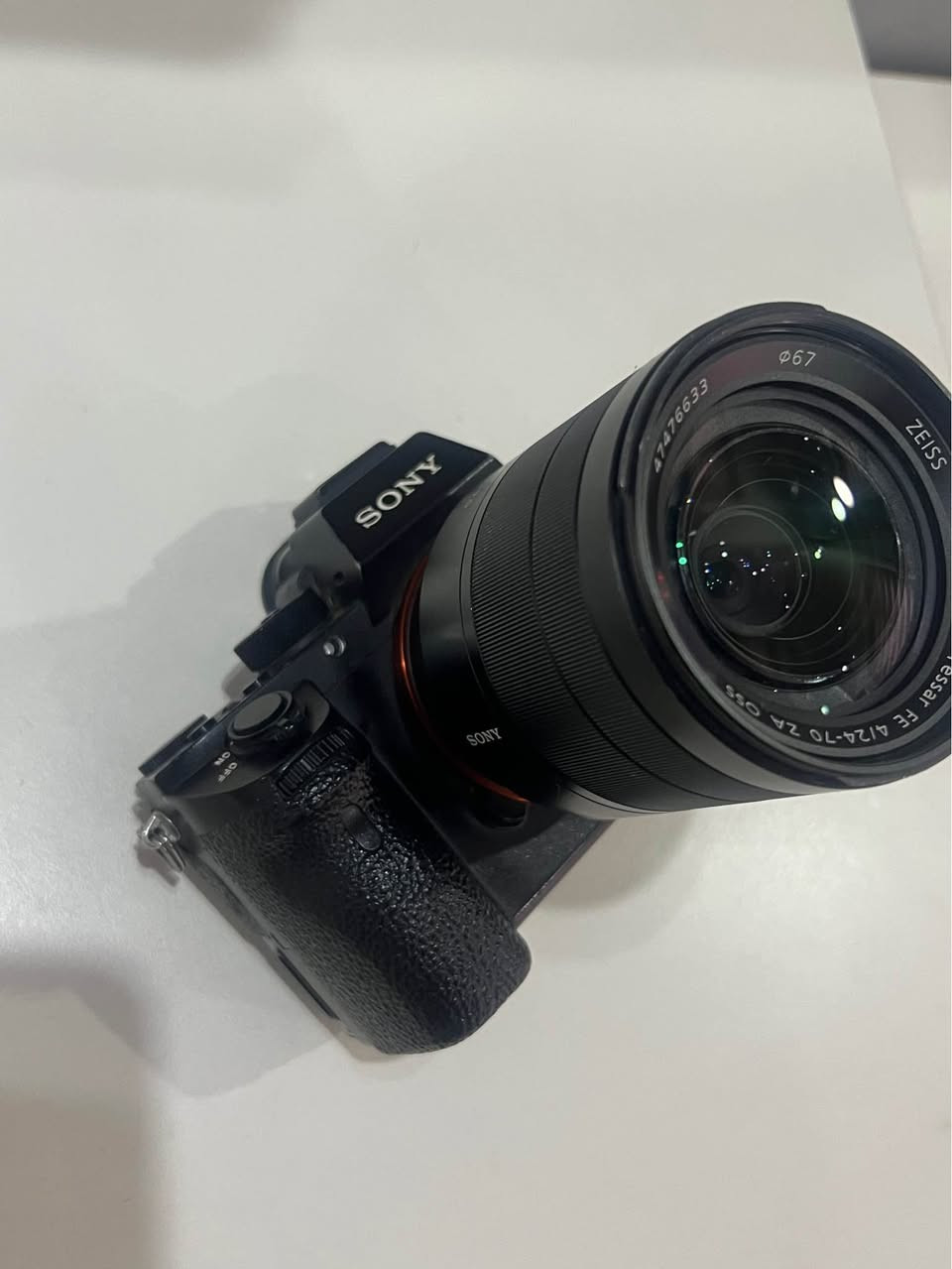للبيع. كاميرا سوني 7Rii دقة 4k حقيقي مع عدسة 24-70 مع رونين s نضافة جيدة جدا بدون اي مشكلة وبسعر مناسب
مليون و 300 الف كامل 
رقم للتواصل 
*********** كركوك, العراق
