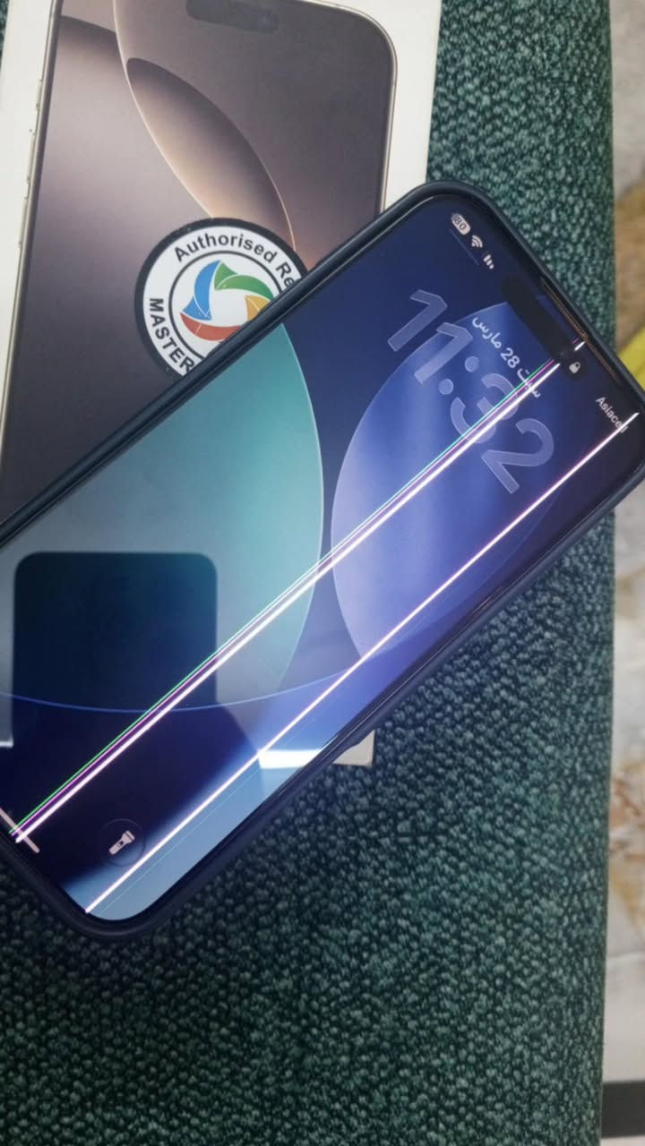 سلام عليكم

iPhone 16 pro max 

256gb

بطاريه 90

الجهاز نظافه 100‎%‎

زلغ مابي عدا الشاشه بيها خطين 

شرق اوسط مع كامل ملحقاته

وتكدر تفحصه وين متريد

خاص اكتب وبيك خير ودلل


**إذا كنت صاحب هذا الإعلان وتريد حذفه لأي سبب، رجاءا أرسل رسالة إلى الدعم الفني**