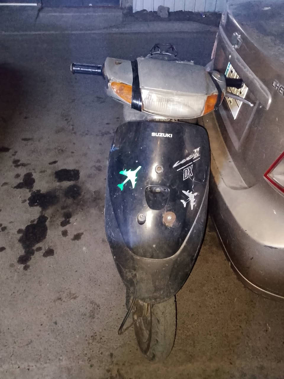 من رخصت مدير الكروب دراجه سازوكي تجفيت جديد ورجعت طفت ابيع كوم حديد مكان حي العامل  ***********
