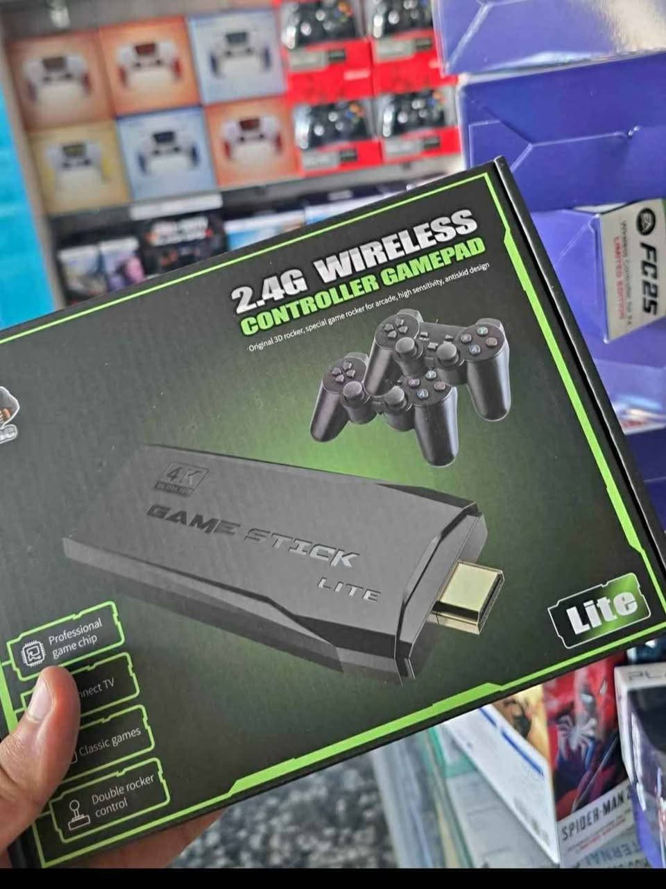 🔥 عرض جهاز GAME STICK 🔥
🎮 متعة الألعاب الكلاسيكية والحديثة في جهاز واحد!
💰 السعر: 32 ألف فقط
✨ المواصفات:
✅ جويستكين عدد 2 بلوتوث (يعملان على البطارية)
✅ ألعاب مُحدَّثة 2026
✅ أكثر من 20,000 لعبة متنوعة
✅ سهل التركيب ويعمل على أي شاشة
✅ مناسب للأطفال والكبار
🚚 توصيل مجاني
⚡ الكمية محدودة – سارع بالحجز!
للاتصال مباشر -*********** أربيل, العراق
