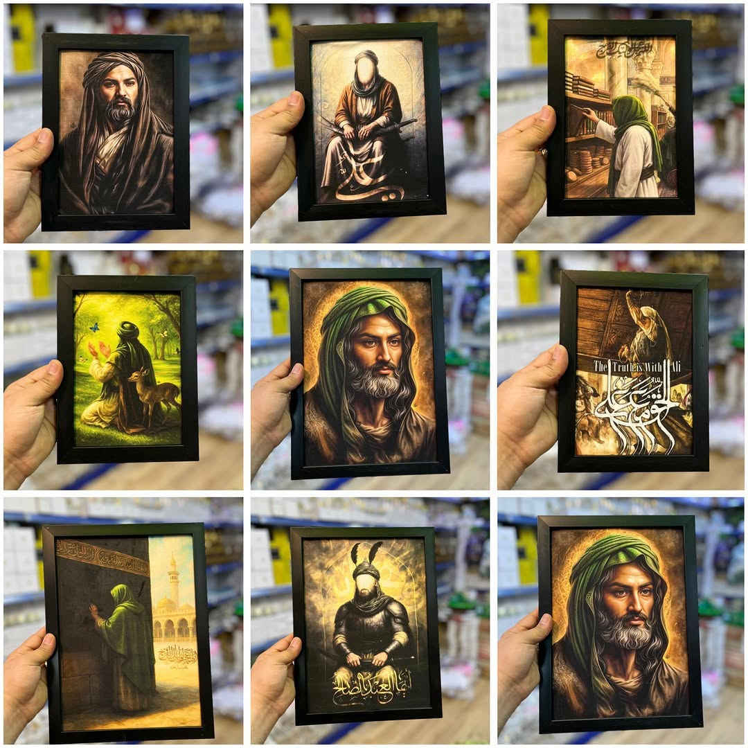 ⁨ صور الائمة المعصومين قماش مخملي + أطار خشب 🏴🏴
صور واشكال مختلفة 
قياس 20*25 cm السعر 5,000 💵
قياس 25*35 cm السعر 7,000 💵
السوق الذكي | Smart Market
📦 كل اللي تحتاجه تحت سقف واحد!
⚡ أجهزة كهربائية | قرطاسية | ألعاب | هدايا | فنون وأعمال يدوية
🛒 جملة ومفرد - جودة وأسعار تناسب الجميع
🚚 توصيل لكافة محافظات
الفيس بوك: السوق الذكي
الإنستجرام: alsouq_althaki
واتساب :***********
#هدايا #قرطاسية #مكتبة #العاب_أطفال العاب_ذكاء جورنال_أفكار كتب⁩
