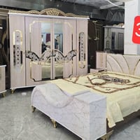 ميلامين 16مم • خزانة 6 أبواب • تخت صندوق 160×200