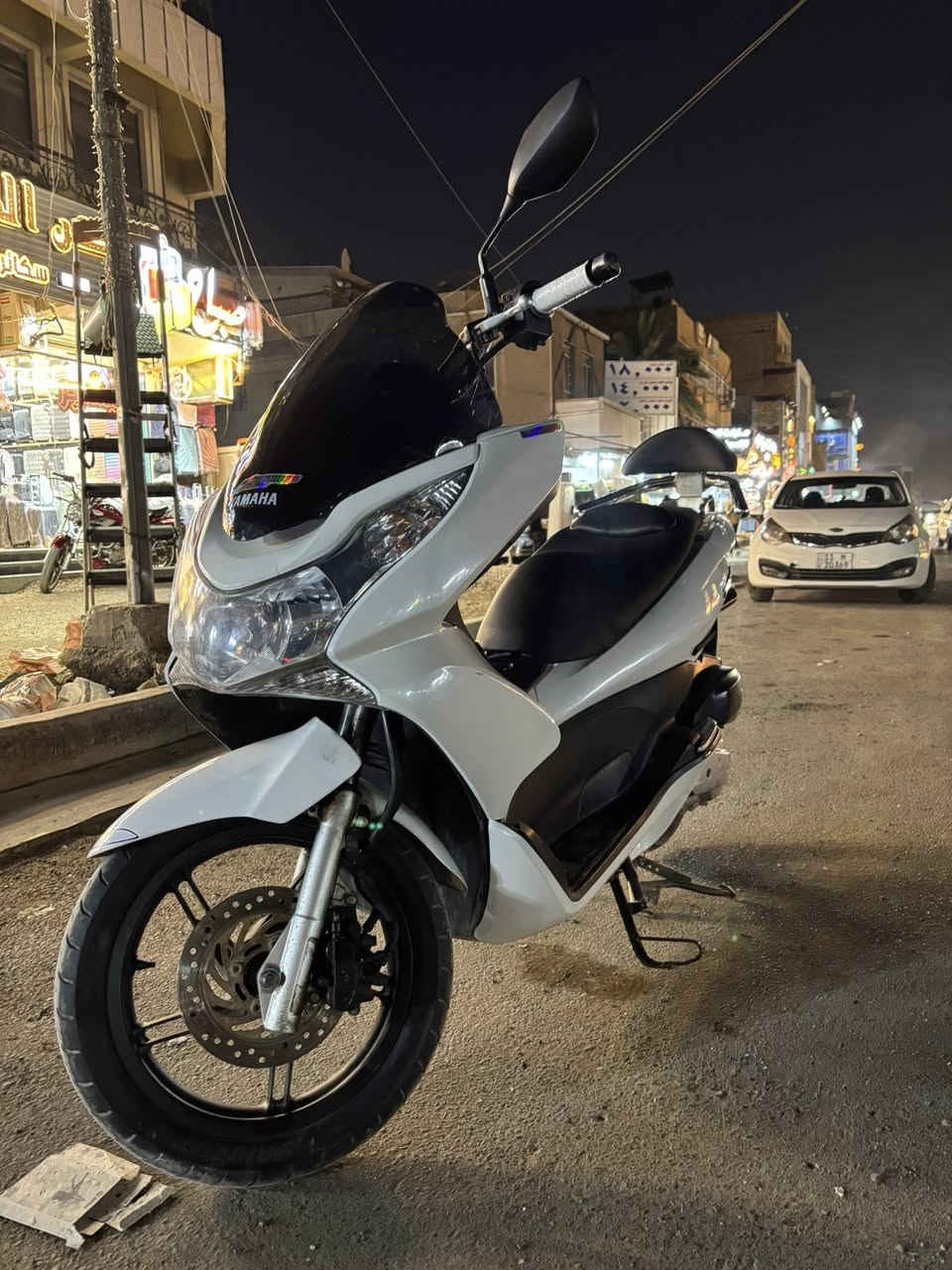 PCX جيل اول (للبيع)
مكينه 150 
مكينه مكفوله كفاله عامه من النضوح والتبخير 
كهربائيات كله شغاله حساس ازدحام 
سويجات ثنين 
دراجه ماشيه (22) 
دراجه شلعه ومعدل خير من الله 
اي استفسار اتصال ( ***********)
