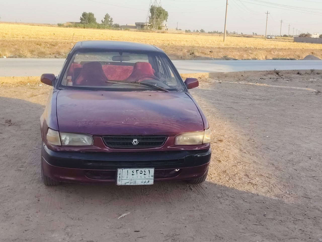 سلام عليكم للبيع كورلا موديل 96 رقم كركوك سنوية نافذة بل 20 محرك بي تنقيص گير شرط صدر زين تايرات زينات صبغ جمالية سعر 30 بي مجال مكان السيارة الحويجة ناحيت الرياض ***********

