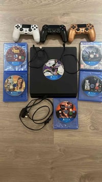 بلي ستيشن ٤ سليم • PS4 Slim • جهاز العاب • يد تحكم بلايستيشن ٤ • العاب...