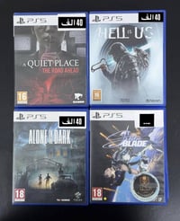 توفرت مجموعة قوية من الأقراص المستخدم 🎮 أقراص PS5 / PS4  ✨ نظافة ممتاز...