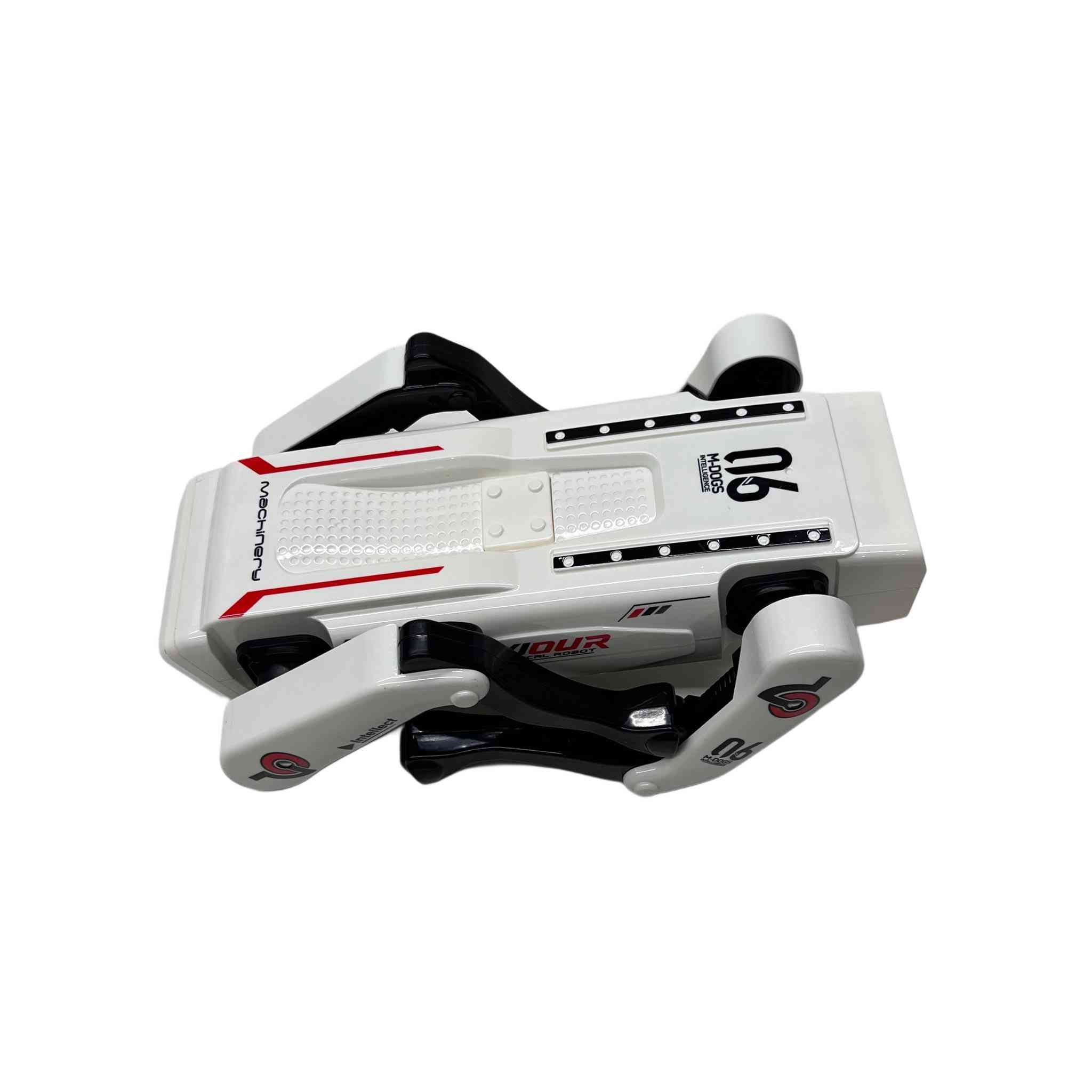 روبوت الكلب الذكي AI ROBOT – تحكم عن بُعد 2.4GHz مع أوامر صوتية

روبوت كلب تفاعلي يعمل بالتحكم عن بُعد بتقنية 2.4GHz، مصمم للحركة واللعب وتنفيذ أوامر متعددة مع إضاءة وموسيقى.

 • يعمل بتحكم عن بُعد بتردد 2.4GHz لسهولة التحكم بالحركات.
 
• يدعم الأوامر الصوتية (Voice Control) والتفاعل المباشر.
 
• مزود بخاصية البرمجة لتنفيذ الحركات حسب تسلسل الأوامر.
 
• حركات متعددة مثل: التقدم للأمام، الالتفاف، الجلوس، النهوض، والانحناء.
 
• يحتوي على موسيقى، رقصات ديناميكية، وإضاءة جذابة.
 
• يدعم وضع الدورية التلقائية (Auto Patrol) ووضع الاستعراض (Stunt).

 • ريموت كنترول 2.4GHz
 • تحكم صوتي
 • الفئة العمرية: 8 سنوات فأكثر
 • الروبوت: بطارية ليثيوم قابلة لإعادة الشحن 3.7V 
 • الريموت: 2 × بطارية AA 1.5V

الملحقات:
 • جهاز تحكم عن بُعد
 • بطارية ليثيوم قابلة لإعادة الشحن 3.7V
 • كابل شحن.    السعر 55 الف توصيل مجاني


**إذا كنت صاحب هذا الإعلان وتريد حذفه لأي سبب، رجاءا أرسل رسالة إلى الدعم الفني**