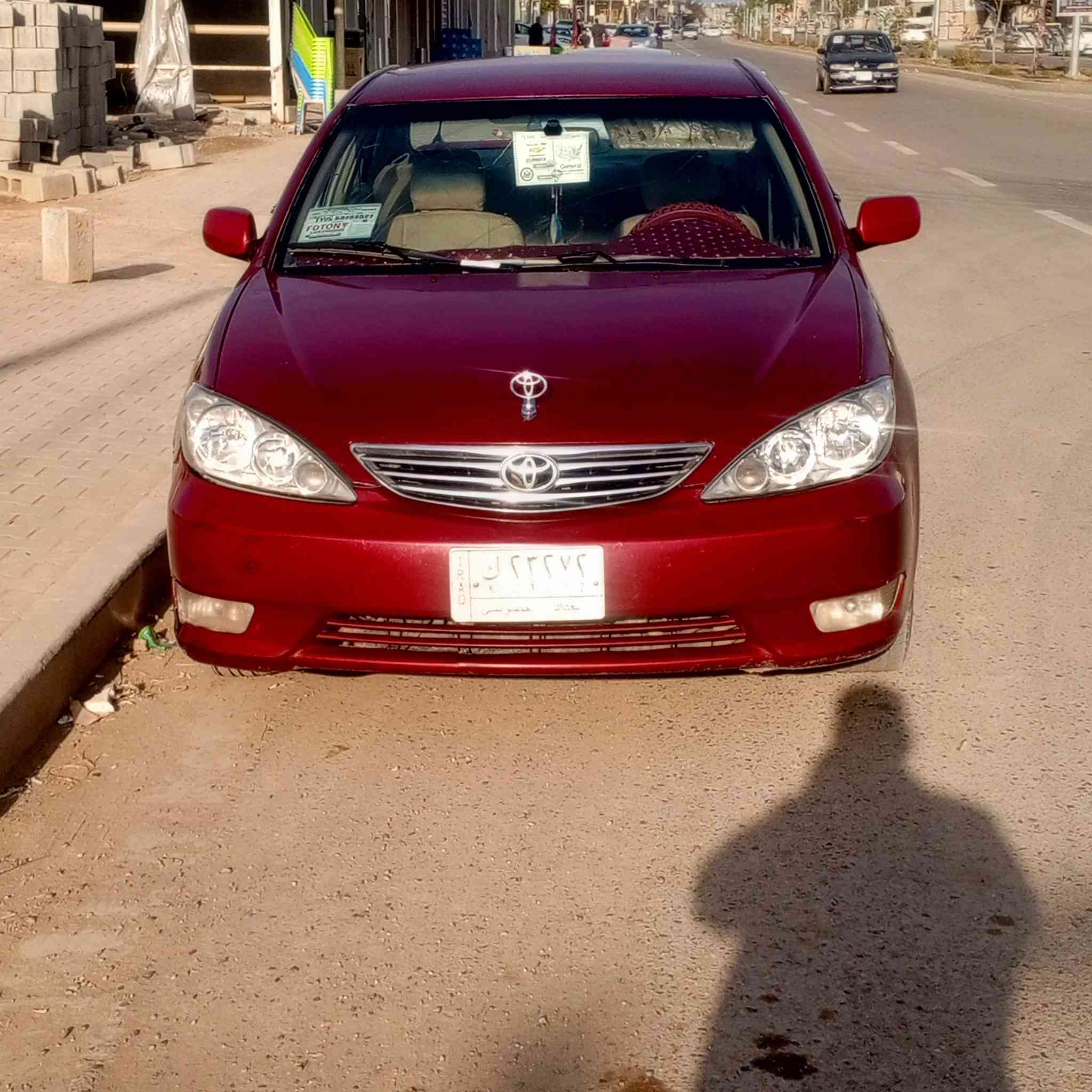 كامري خليجي 2003 رقم بغداد تحويل مباشر بيه صبغ احزام جماليه اسعر 85 وبيه مجال  *********** صلاح الدين الضلوعيه
