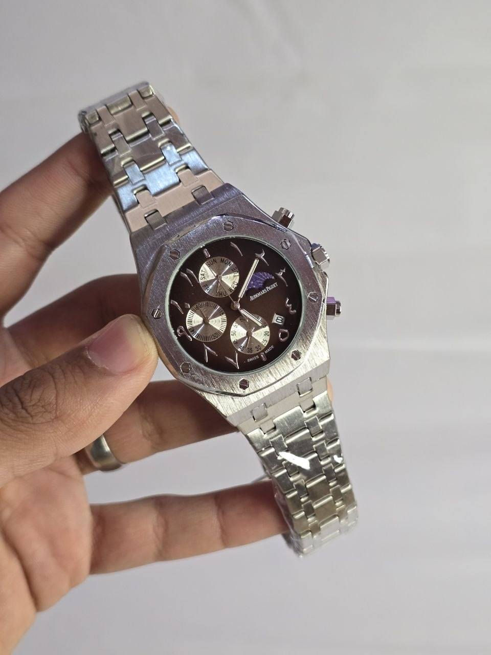 اودميار AP  

تحفه فنيه تتخطى مفهوم الوقت
مكينة كوارتز كونكراف جميع (السناتر شغاله)
الميناء جوزي رسمي مميز مزودة بمنفذ تاريخ 
نظام شمسي قمري شغال 
زجاج زفير مقاوم للخدش
الهيكل مصنوع من الاستانلس ستيل جودة عالية
مقاومة للماء والغبار
مختمة من كل مكان حفر
سير مصنوع من الاستانلس ستيل جودة عالية 
قفل فراشة

ملاحظة متوفره قطعة واحده فقط 

السعر :- 50 الف ع اول تم 
للحجز والاستفسار يرجى الاعتماد خاص


**إذا كنت صاحب هذا الإعلان وتريد حذفه لأي سبب، رجاءا أرسل رسالة إلى الدعم الفني**