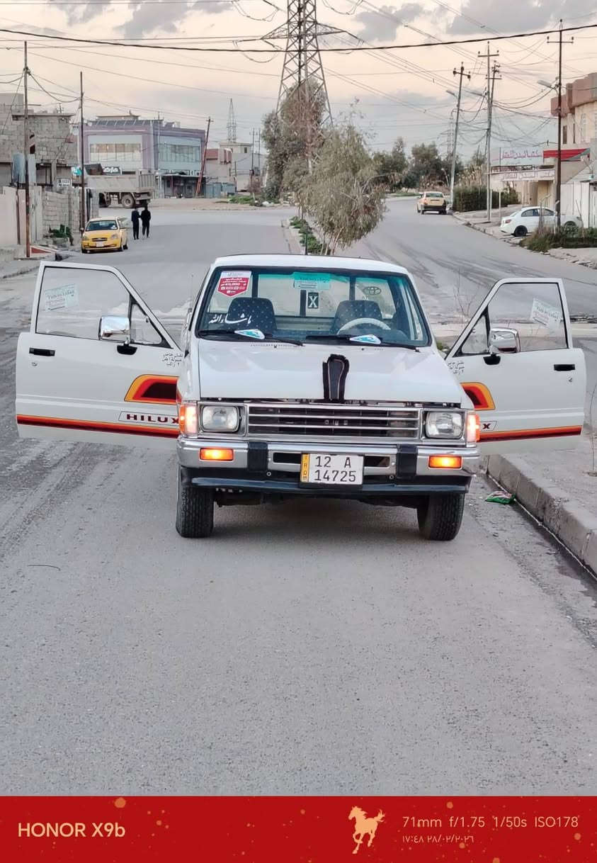 بيكم تك 🚗
موديل 1988
رقم نينوى دولي ✅
سنويه جديده لل 2030
 كاربون بانزين بيها ⛽ 
شرط  التحويل ✋ 
محرك وكير شرط ✋ 
♦️كير عادي
♦️جامات عادي
♦️غرامات صفر 
♦️مكينه كروسيده كير 5 / شاصي واكسن شرط 
السياره مصبوغه عام  والكشر كدام العين 👀
سياره جاهزه ماعايزها بس ستر •اللّـہ̣̥ مال جناي ✋
#الشراي يتصل ويدلل مايكون خاطرو الاطيب ☎️
المكان موصل الايمن حي النهروان 🚶‍♂️
#كورك ***********📞
