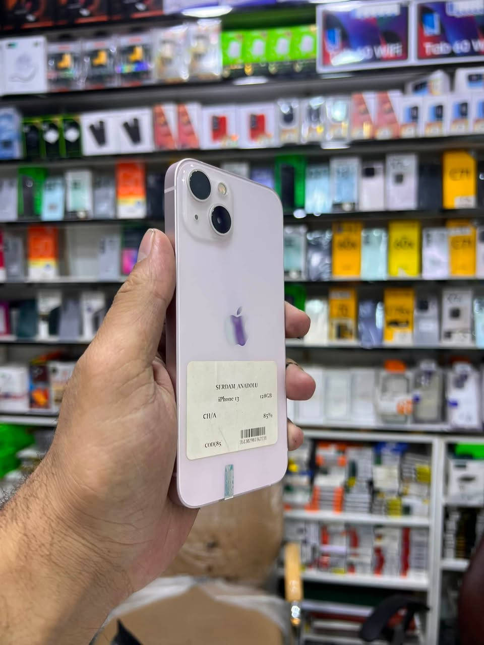 📱 iPhone 13 

✨ المواصفات:
🔹 السعة: 128 GB 
🔹 نسبة البطارية: 85% 🔋
🔹خطين دبل شريحه 
🔹 نسخة الشرق الأوسط
🔹 الملحقات: بدون 
🔹 الجهاز بحالة ممتازة، نظيف وجاهز للاستخدام.

💥 السعر 🔥🔥🔥
📩 راسلنا لمعرفة السعر 

✅ متوفر الآن لدى علاء للهاتف النقال

♻️ كما نشتري جميع الهواتف المستعملة بأفضل الأسعار مع تقييم فوري ودفع نقدًا.

💳 ويتوفر لدينا التقسيط لحاملي:
✔️ ماستر كارد الرافدين
✔️ ماستر كارد الرشيد

📍 العنوان:
واسط – الزبيدية – الفلكة، مقابل منفذ أروك
علاء للهاتف النقال

📞 للاستفسار أو الحجز أو مراسلتنا عبر واتساب:

📲 ***********
📲 ***********
