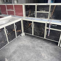 كاونتر ٣ قطع • متر ونص • سنك ١٫٢م مرمر