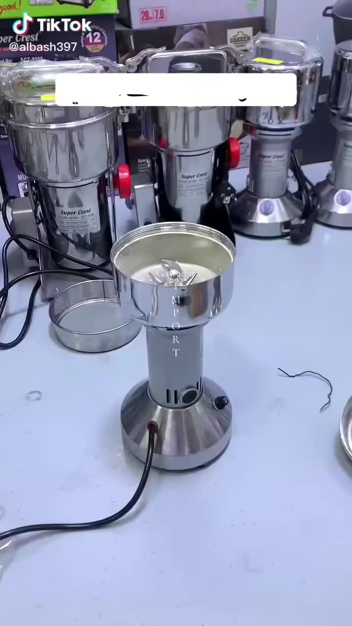 عرض خااااااص وحصري 
مثل ماعودناكم بكلشي حصري وجديد ومميز 
رجعنالكم اليوم بعرض الطاحونة توابل High-End: الأصلي 

"طاحونة توابل فاخرة من High-End، مصنوعة من الفولاذ المقاوم للصدأ، مزودة بمحرك قوي وسرعة عالية لطحن التوابل بسهولة وسرعة . تتميز بتصميم أنيق ومقبض مريح للاستخدام السهل.

- محرك قوي 300 واط
- سرعة طحن عالية تصل إلى 28000 دورة في الدقيقة
- شفرات حادة من الفولاذ المقاوم للصدأ
- سعة كبيرة 100 غرام
- تصميم أنيق ومقبض مريح

احصل على طعم التوابل الطازجة مع طاحونة High-End!"
السعر 35,000 الف دينار
أجره التوصيل 5 آلاف دينار لكافة محافظات
سارعو بالحجز


**إذا كنت صاحب هذا الإعلان وتريد حذفه لأي سبب، رجاءا أرسل رسالة إلى الدعم الفني**