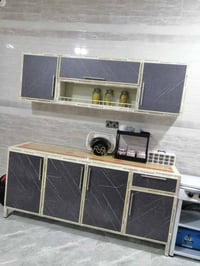 سنك وكاونتر مترين ارضي وملحق ومتر وعشرين سنك مرمر  السعر 235 الف قفل  ...