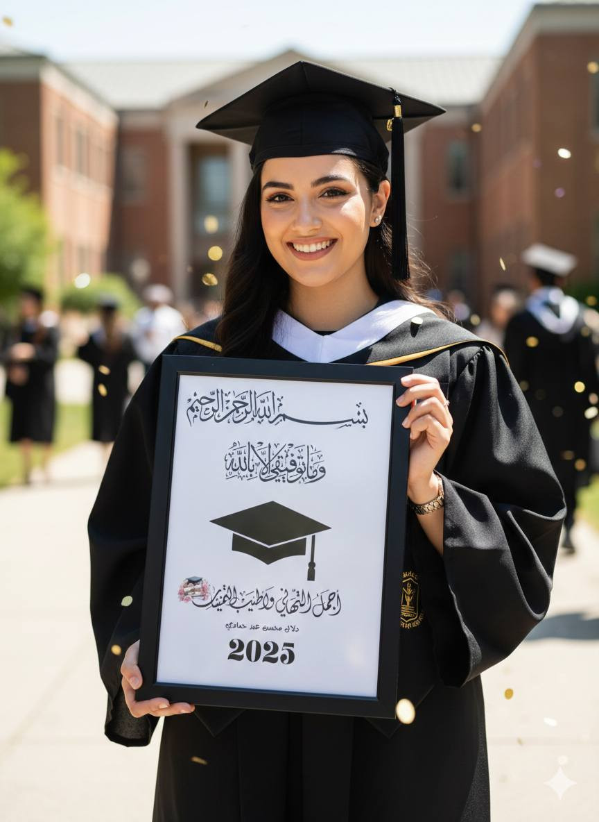 ✨ لوحتك.. كما تحب! ✨
​صمم ذكرياتك، هداياك، أو شهاداتك بلمسة احترافية.
​الخدمة: تصميم + طباعة + إطار أنيق.
​القياس: A4.
​المناسبة: شخصي، هدايا، تخرج، أو ديكور.
​السعر: 10,000 دينار فقط! 💰


**إذا كنت صاحب هذا الإعلان وتريد حذفه لأي سبب، رجاءا أرسل رسالة إلى الدعم الفني**