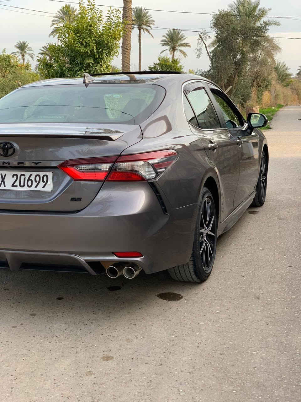 كامري 2024 وارد أمريكي
مواصفات SE

٣ أنظمة قيادة
تحديد مسار
مثبت سرعة
نقطة عمياء
فتحة سقف مقاعد جلد+كرسي السائق كهرباء
محرك 2500بانزين فقط
المسافة المقطوعة 34 ميل 
ضرر جداً خفيف فقط راس الجاملغ الأيمن صبغ كما موضح في الصور بدون دواخل بدون أيرباك شرط الفحص
رقم أربيل جديد بأسمنا شرط التحويل  +هزه كلة جديد
سنوية لحد 2030 سيارة جاهزه من كلشي بدون اي مصرف 

السعر 235 وبيها مجال
المكان صلاح الدين /الضلوعية
للأستفسار الاتصال على الرقم ***********
