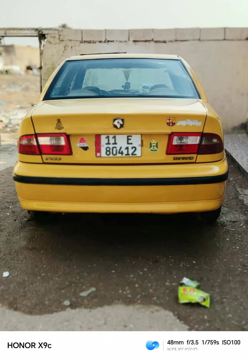 السلام عليكم سياره للبيع سمند موديل 12 سياره باسمي رقم بغداد سياره جاهزه ***********%***********
