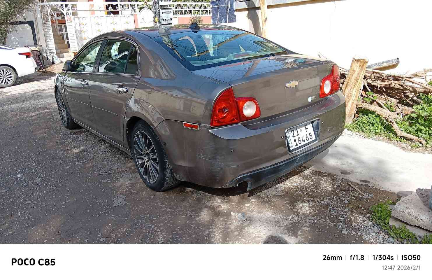 من رخست ادمن المحترم 
شوفرليت ماليبو موديل 12 التي زت فول مواصفات للبيع سعر 85 وبي مجال لطيبين مكان كلار تابع لسليمانيه ***********
