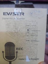 🎤 للبيع: مسجل صوت احترافي من ماركة EVISTR  🔸 الميزات: ✅ تسجيل عالي الج...