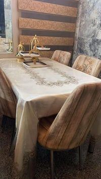 ميز طعام تركي • ٦ كراسي • ميز بلازما تركي