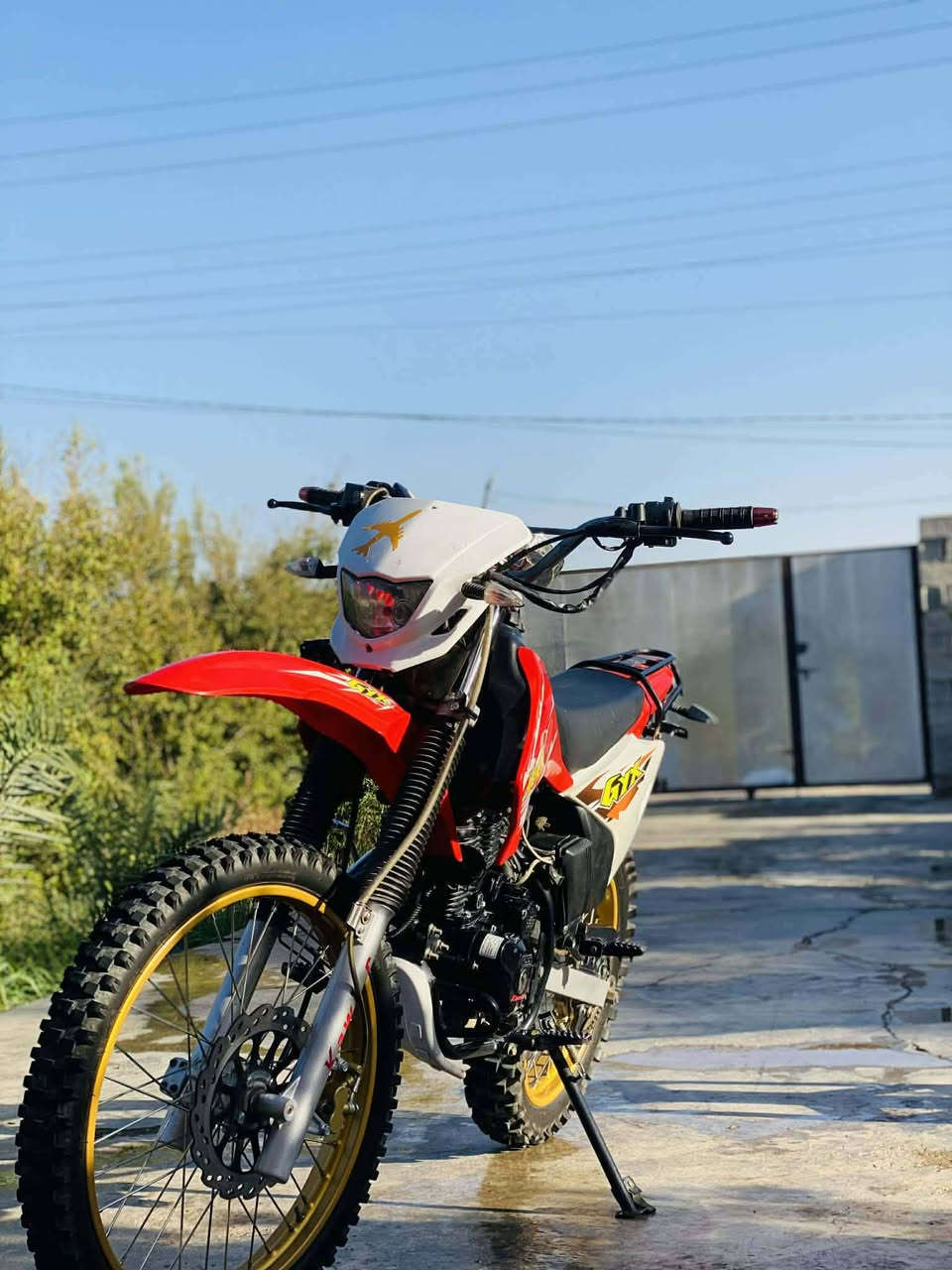 السلام عليكم
دراجة قفاز كواير 

كفالة عامة من البرغي للمكينة

شرط شلعة ومعدل خير من الله 

دراجة تاخذهة اتفول بانزين وگبل للشارع

للاستفسار ***********
