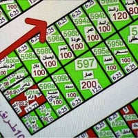 قطعة أرض للبيع بسعر مناسب  مساحة 100 متر  واجه 6،25 نزال 16  رقمها 594...