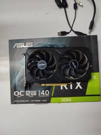 للبيع توصيل موجود RTX 3060 ASUS 12G 350 الف   Case White +2Fans 35 الف...