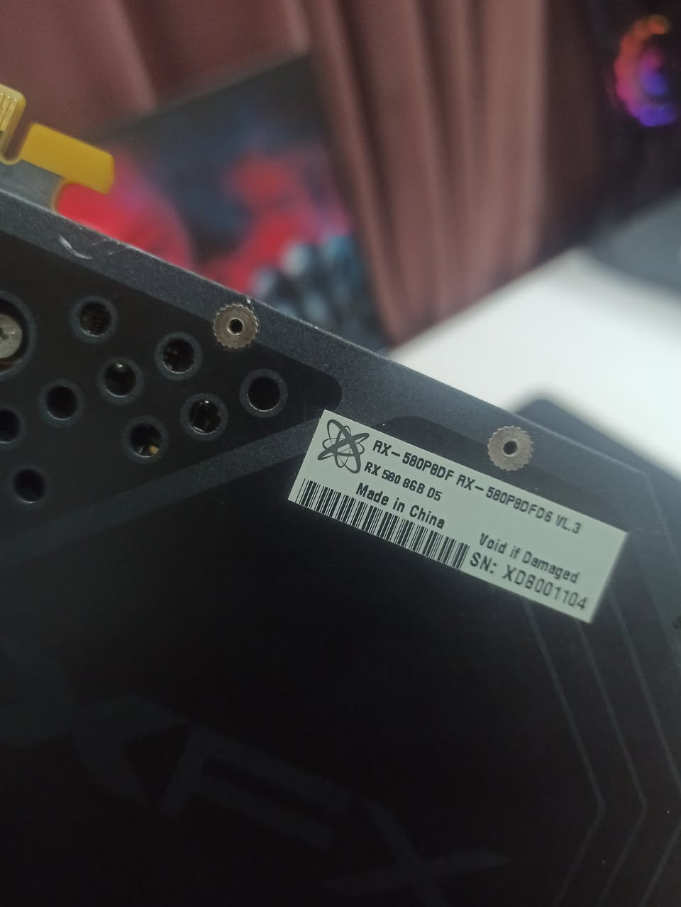 لسلام عليكم

💻 كرت شاشة :/

▫️ { AMD™ RADEON® RX 580 8GB GTS XXX Edition } 
▫️ من افضل نسخ الكرت ⬇️
▫️ مكسور السرعة 1386MHz ( OC+ )
▫️ 3xDP - HDMI - DVI
▫️  يجي DUAL BIOS 
▫️ 8G GDDR5 
▫️ نظيف جدا لزكة الضمان بعدها بي

💰 السعر: 95,000 دينار عراقي 🔒
📍 مكاني: بغداد - الأعظمية
🚚 التوصيل: بغداد (5 آلاف) | المحافظات (6 آلاف)
📞 رقمي: ***********
