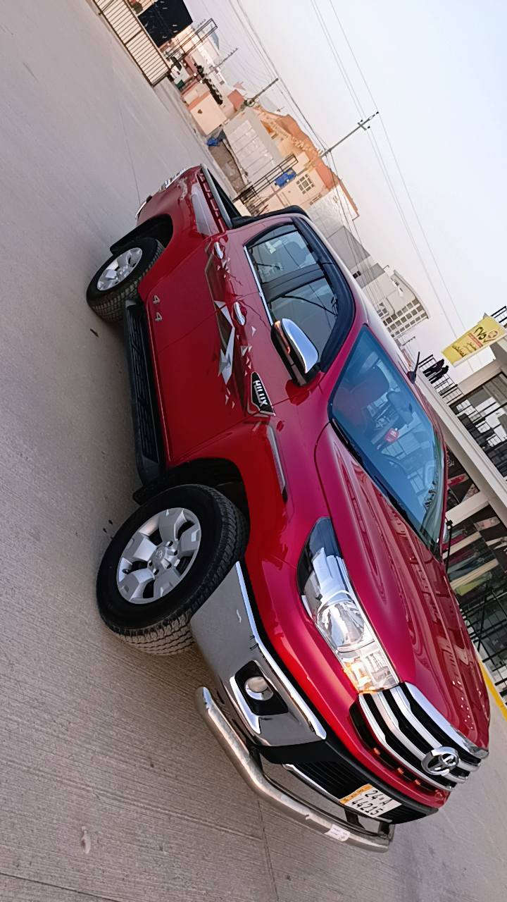 هايلوكس فور ويل 2019
🔹اللـون :  ماروني
🔹صالون : احمر 🔘
🔹 دواخلها : لاتوجد عيوب 
🔹سـنة الصـنع  : 2019  
🔹تكييف :  جيد جداً ❄️ 
🔹قوة المحرك : 2700
🔹الحـالة : مُمتَــٰـازَة جدا  
🔹سيارة استيراد ياباني 
🔹نظيفــة جــدآ درجـة أولـى 🥇
🔹المسـافة المقطـوعة :  200 KM  الأصلي 🎰
🔹نـاقل الحـركة : گير عادي  
🔹نـوع الوقـود : بنزين - Gasoline⛽️
🔹إشارة بالمرأة
🔹تبريد قطعتين
🔹كشنات أمامية تدفئة تبريد
🔹جيهان باب أول
🔹فول مواصفات گير عادي فقط
🔹 سنوية جديدة 2029
🔹كفالة عامة من دعامية لدعامية
🔹لاصبغ لا بارد لا تبديل
🔹رقم دهوك 
🔹شرط التحويل والغرامات
🔹كابون بانزين
🔹مكانها دهوك-موصل
🔹بيع او مراوس حسب القناعة 
🔹السعر245 ورقة ومجاال
  (( داخلها ممتازه ، محرك كير ماشاء الله ،  ، اطارات جيدة وجديدة ))
بيع او مراوس 
  
                               

🔹رقـم الهاتف :-  *********** سميل, دهوك
