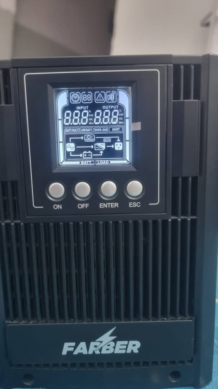 UPS online 2kv farber 

Like new 
310 الف غير مستخدم مجرد مفحوص اخلي ع الشحن علمود البطاريات وعليه ضمان من الشركة  السعر غير قابل للتفاوض سعر الشراء 360الف شلت من سعره مال فتحة الكارتون والصور تحكم


**إذا كنت صاحب هذا الإعلان وتريد حذفه لأي سبب، رجاءا أرسل رسالة إلى الدعم الفني**