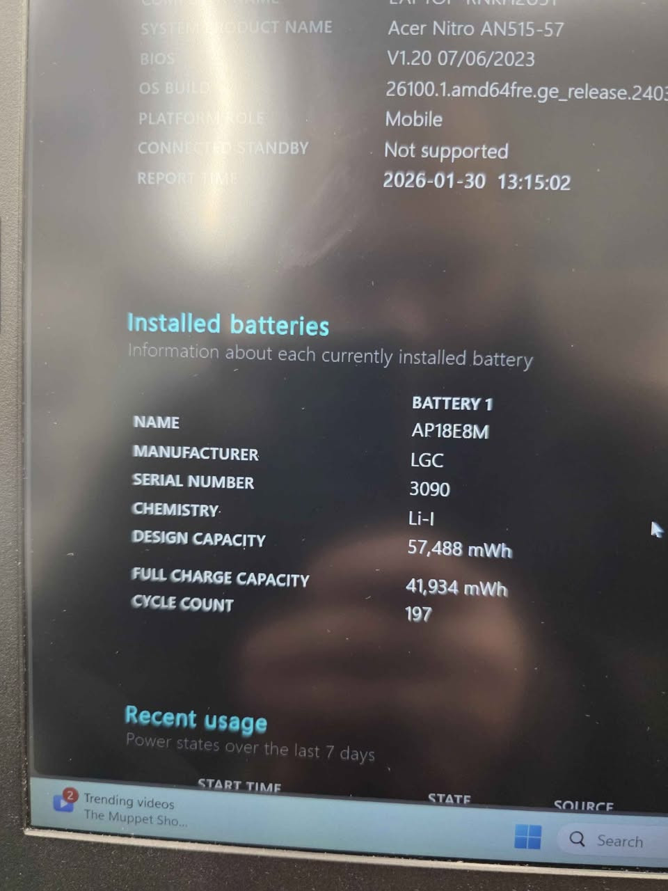 Model | AN515-57-50RJ

CPU | Core I5 -11400H
GPU | 3050TI 4G
RAM | 16GB DDR4
Hard 1 | 512GB SSD NVME
HARD 2 | 512GB HDD
Screen | 15.6' FHD 144hz كويسينجاك, أربيل


**إذا كنت صاحب هذا الإعلان وتريد حذفه لأي سبب، رجاءا أرسل رسالة إلى الدعم الفني**