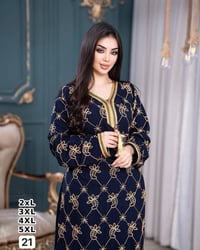 دشداشة كشمير تونسي • تطريز كامل • مقاسات ٢اكس-٥اكس