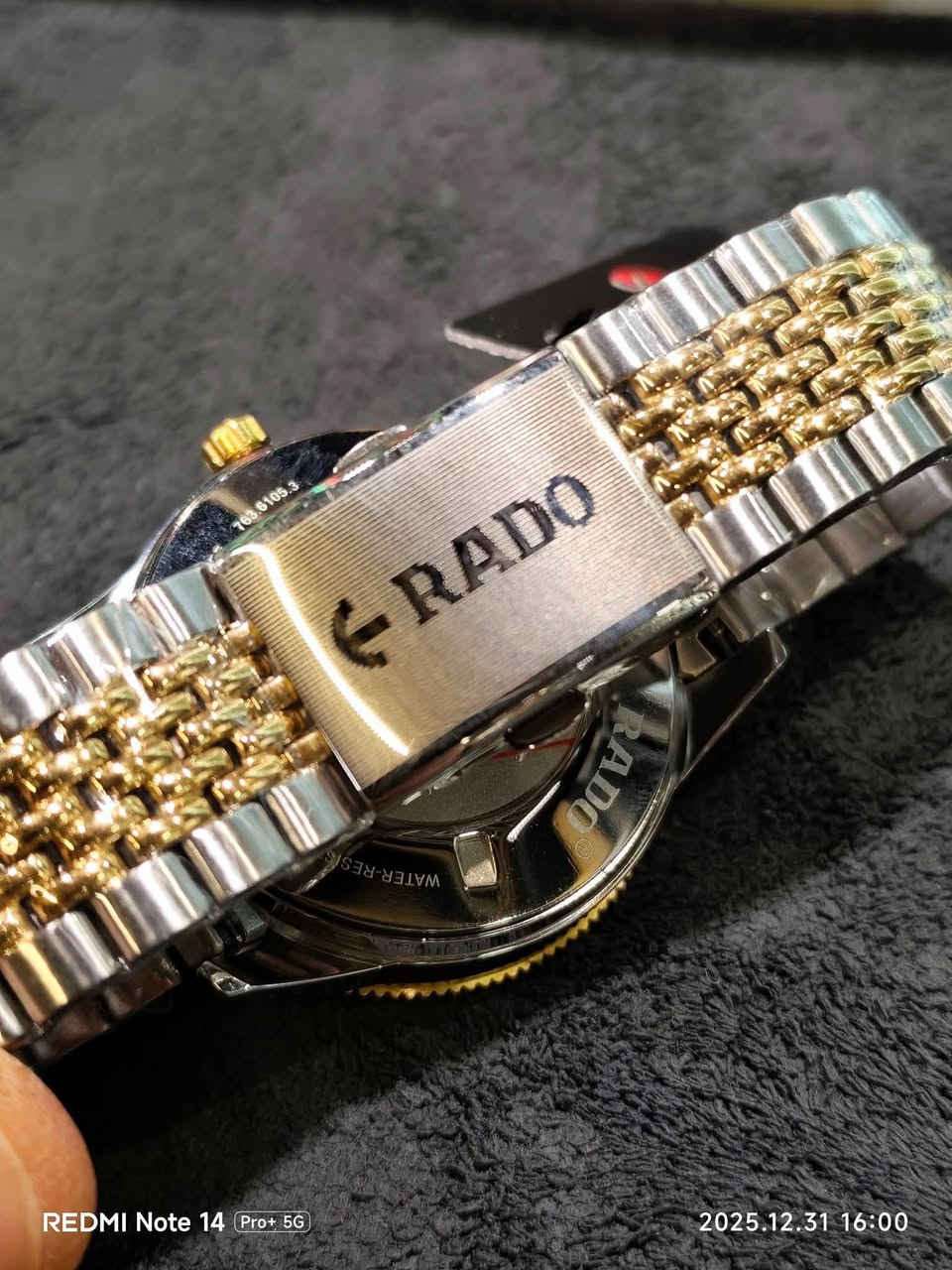 ساعةرادو(Rado) اوتوماتیك لون حلو وراقی
ماكینة اوتوماتیك
نافذه للعرض والتاریخ
رنك متحرك
سير ستنل اصلي
قطر 42ملم
السعر 115دولار
المكان/ السلیمانیة
يوجد توصيل


**إذا كنت صاحب هذا الإعلان وتريد حذفه لأي سبب، رجاءا أرسل رسالة إلى الدعم الفني**