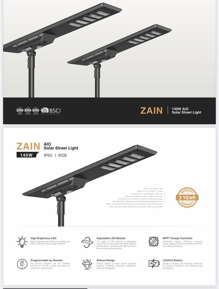 السلام عليكم، عندي لايت انارة خارجي طاقة شمسية متكامل اللوح الشمسي مدموج فوق اللايت, بطارية ليثيوم مدمج، منظم الشحن ( MPPT), اضاءة LED متحركة, جسم المنيوم مقاوم للصدمات والمطر والغبار، داخله سنسر حركة وسنسر نهاري ليلي
***********
