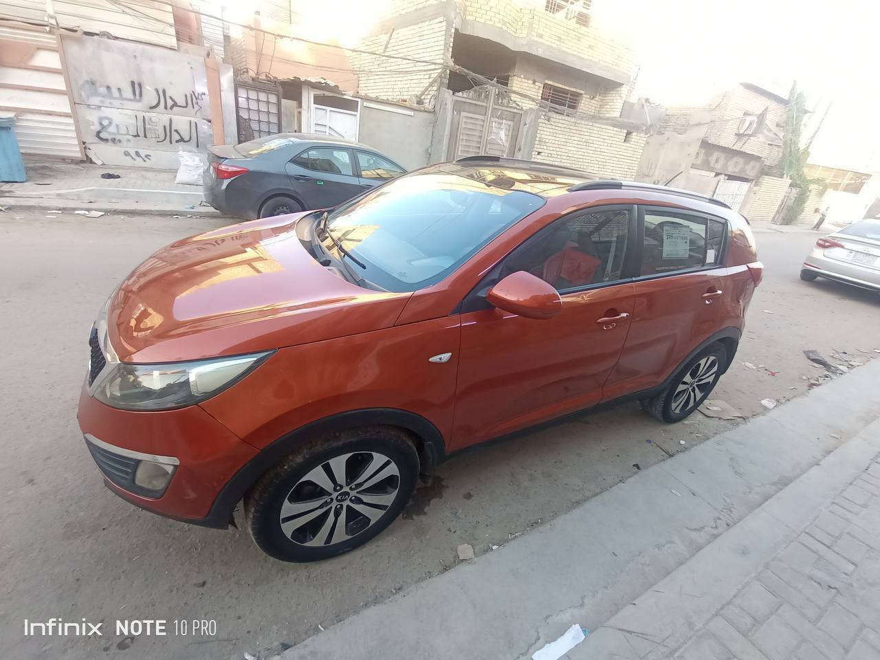 سلام عليكم كية سبورتج موديل ١٢بيهة اثر شخوط مصبوغة حزام بدون دواخل مكينة ٢٠٠٠دوش كير تخم تاير سيارة حلوة سعر ١٣٠وبيهة مجال بكاني بغداد ***********
