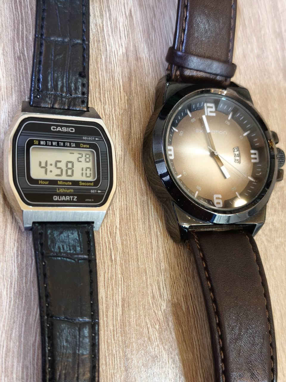 ساعات باله عدد ٢ بسعر مناسب نظافه تامه 
#كاسيو #رقمي يابان🇯🇵 انتاج سبعينات
#اكسبشن كوارتز قطر كبير ٤٣ ماكنة يابان🇯🇵
انتاج تسعينات


**إذا كنت صاحب هذا الإعلان وتريد حذفه لأي سبب، رجاءا أرسل رسالة إلى الدعم الفني**