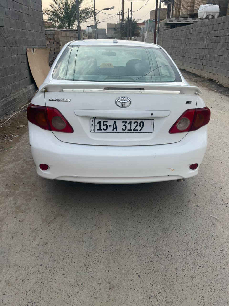 كورلا2009 للبيع وارد امريكي ضررها بابين بدون دواخل مكينه جديده مال 19 وكير مكفولات صدر جديد تخم تاير جديد السعر107وبيها مجال بسمي تحويل ثاني يوم مكان الفلوجه /***********
