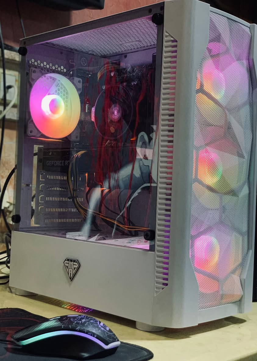 الكارت Geforce RTX 3060 12g dual fan

المعالج Amd Ryzen 5 5500 Processor

الرام RGB DDR4 RAM (16G-3200 MHz)

الهارد SSD M.2 512G Laxer

البورد Asus B450M prime

الباور 600W Rgb Aigo

الملحقات:

شاشه بلازما حجم 32

ماوس + كيبورد هديه

واتساب ***********

اتصال ***********

المكان بغداد - الدولعي

سعرها مليون كامله
