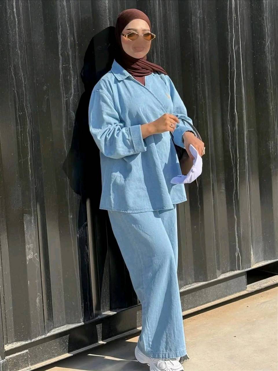 طقم قطعتين جينز كابوي
القياسات- 38 40 _42-44-46-48