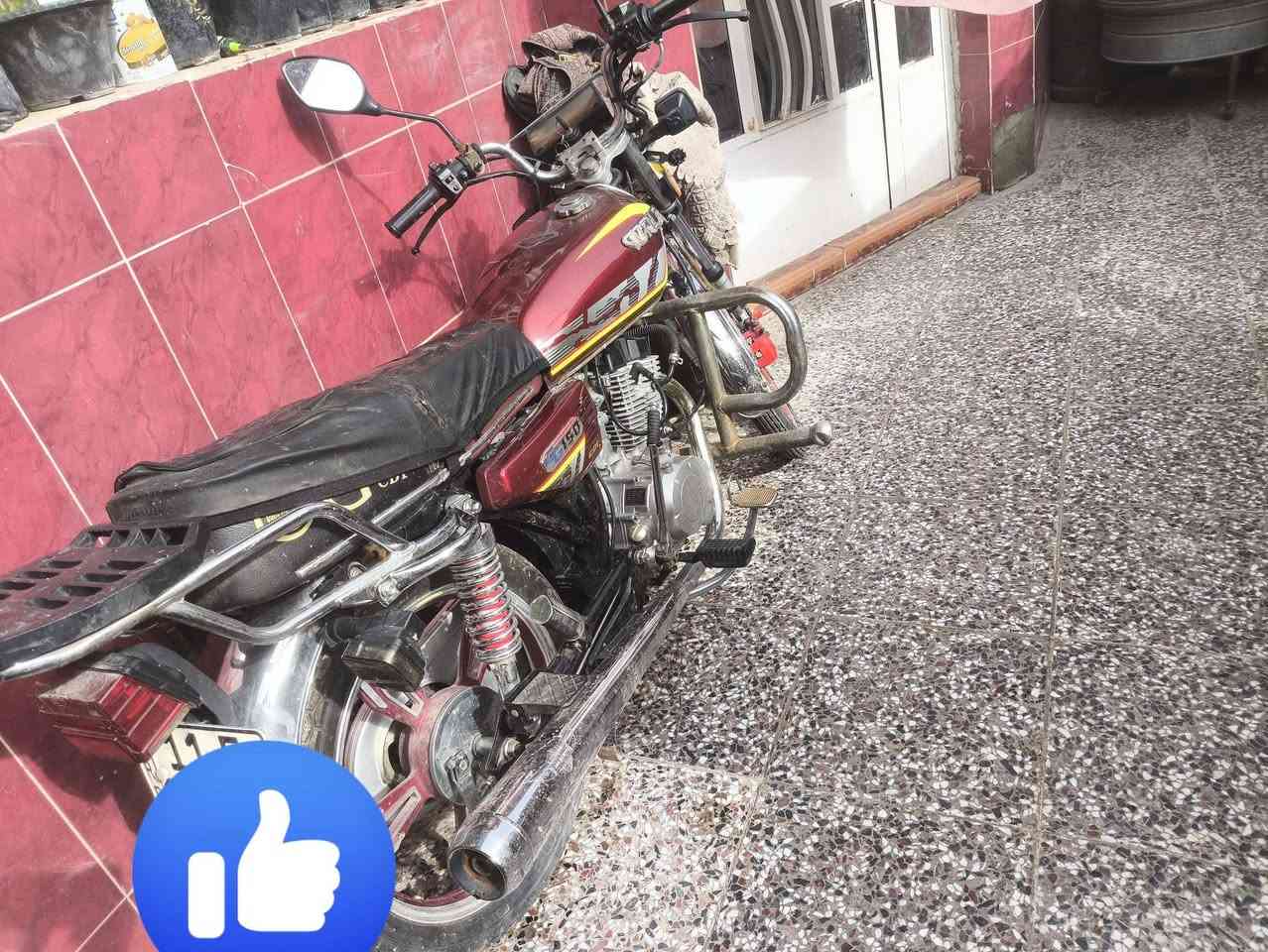 السلام عليكم اقره المنشور عدل
دراجه ايراني  5 گير
سنويه و رقم باسمي لوحات انگليزي  تحويل باي مكان وين ميعجبم 
الدراجه نازله بل 23 الدراجه على ايدي نضيفه اكثر من الصور ما طابه مصلح ابد على ايدي نگره سلف  المحرك مكفول فقط امفيلسه على ايدي 
و بيهه الاستان التعليگ مكصور و لاحمه يعني عادي ترفع على الاستان 
فقط هاذ النقص بعد اي نقص ما بيهه الدهن الي ابدله كله امزويل كل 15 يوم ابدل  
السعر 1400 و بيه مجال بيه مجال بيه مجال
***********
