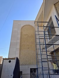 الحمد الله تم اكتمال موقع شارع فلسطين تغليف بماده جف قيم مع تطعيم مرمر...