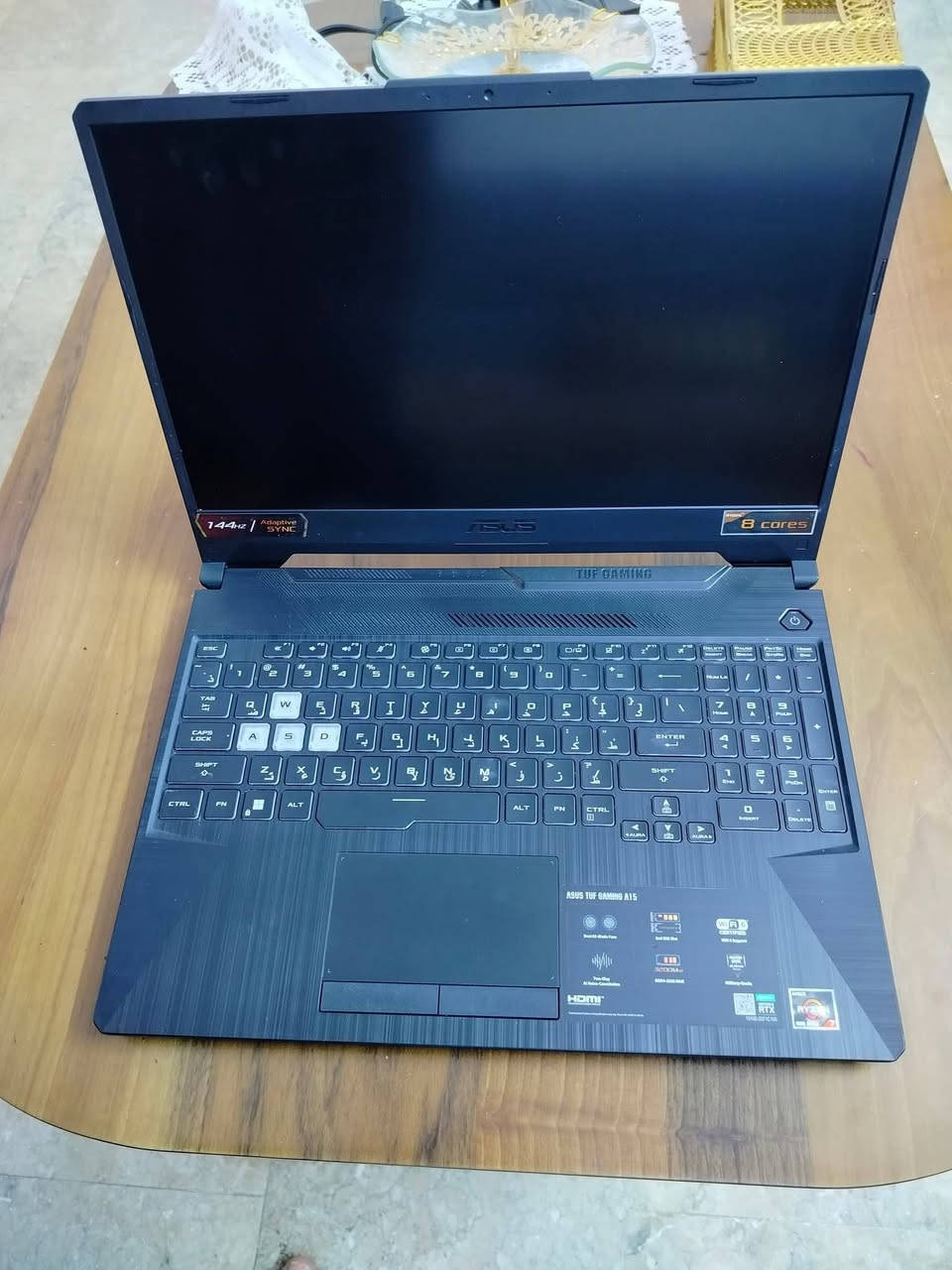ASUS TUF Gaming A15
Ryzen 7 7435HS RTX 2050 4GB (70W) RAM 8GB DDR5 SSD NVMe 512GB شاشة 15.6" FHD
• يحتوي على منفذين للرام DDR5 ويدعم الترقية • يحتوي على منفذين M.2 NVMe SSD • Wi-Fi 6 + Bluetooth 5.3 • Windows 11 Pro أصلي • كيبورد RGB
مناسب للألعاب، الدراسة، والتصميم
السعر: 900,000 دينار قابل للتفاوض
الموقع: بغداد – أبو غريب
***********
