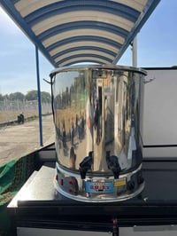 سماور شاي سل ستيل تركي الحجم 800 كوب نظيف جدآ السعر 450 الف التواصل 07...