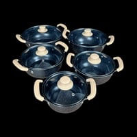 طقم قدور • غير لاصق • ٥ قطع