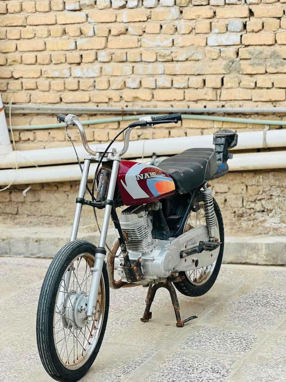 سلام عليكم دراجه 22 شهر 12 اوراق شلامجه اصلي دراجه بلاد محرك نامه بستم ناصي ...خاص ماكو ستفسار ***********
