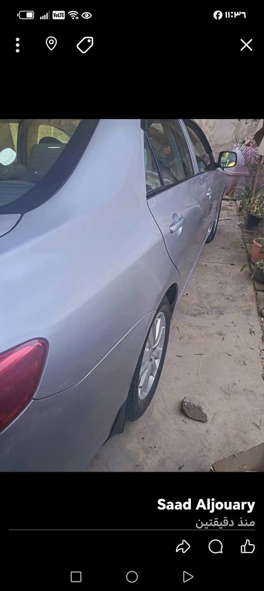 كورلا ٢٠١٠ أمريكي نضيفه بسمي داخله سرقة جاملغات امامي ومبدليهن اصليات نفس اللون بالعراق صبغ بنيد السياره بدون اي دواخل كير محرك حاويه تخم تاير جديد تبريد صدر جديد السعر١١٢ او بيه َمجال مكان ديالئ ***********
