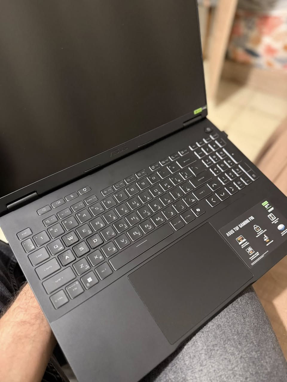 السلام عليكم
لابتوب Asus tuf gaming F16
i5 13450HX 
Rtx 5060 115 واط
Ram 16  DDR5 5600MH
M.2 500 Nvme
16 1920*1200 FHD+ 165Hz WUXGA IPS
الابتوب غني عن التعريف من ناحية الحرارة والاداء مستخدم اقل شهر والوصل موجود اخذتة مليون و750 غراضها كلها كاملة وبنايلون ويا كيبورد ميكانيكي هدية وقاعدة تبريد 
رايدة 1650 قفل سبب البيع ضرف عائلي مكان بغداد الغزالية وتوصيل متوفر


**إذا كنت صاحب هذا الإعلان وتريد حذفه لأي سبب، رجاءا أرسل رسالة إلى الدعم الفني**