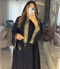 عباية كتان • غير شفاف • 2xL-4xL