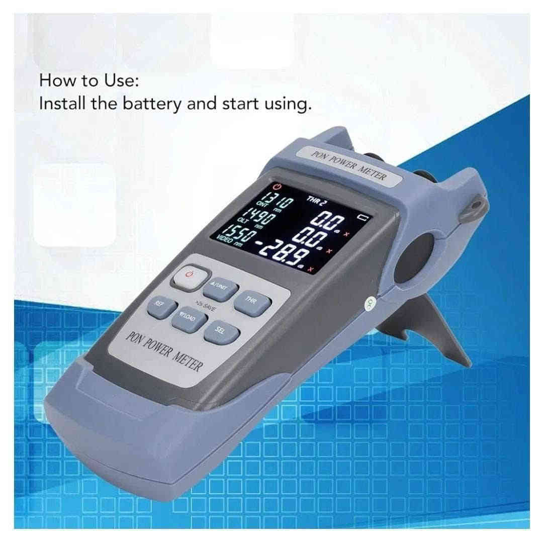 ‏📡 PON Power Meter – أداة لا غنى عنها لفنيي الفايبر

إذا عندك يوزر وما متأكد
❓ تارك الخدمة لو بعده شغال؟

هذا الجهاز راح يخلّيك تعرف الجواب فورًا 👌
من خلال قراءة الإشارة تگدر تحدد:
✅ اليوزر فعّال ويستلم خدمة
❌ أو تارك الخدمة / مفصول من المصدر

🔎 يفيدك خصوصًا بـ:
• تشخيص الأعطال بسرعة
• التأكد من حالة اليوزر قبل الصيانة
• تقليل الوقت والجهد بالميدان

⚙️ يدعم الأطوال الموجية: 1310 / 1490 / 1550 nm
📊 قراءة مباشرة لـ ONU / OLT / VIDEO
💼 عملي، دقيق، ومثالي لشبكات FTTH

‏‎متوفر توصيل الى بغداد وجميع المحافظات 🚙🚗      

‏‎‏‎📞*********** 
‏‎‏‎📞*********** 

📲 رابط التواصل على واتساب مباشر
‏https://wa.me/9647759500059
‏https://wa.me/9647838334480

‏‎📍 العنوان : شارع الصناعة مقابل الجامعة التكنولوجية فلكة باب الرئاسة 

📲 للاستفسار راسلونا خاص
‏#PON_Meter #FTTH #فايبر #أجهزة_الفنيين #FiberTools
