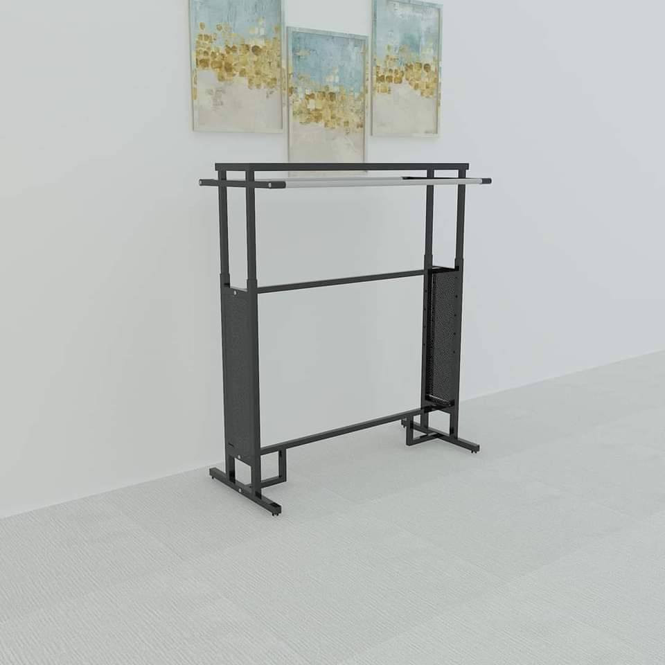 🤑🤑 السعر ٧٥ الف🤑🤑
🤩🤩توفر وجبة استاند ملابس جناحين 🤩🤩حديد ثقيل😍😍
الطول ١٢٠ سم 
العرض ٦٠ سم
ارتفاع ١٦٠ سم
للاستفسار ***********
🚚🚚توصيل خمسة آلاف كافة المحافظات  🚚🚚
العنوان/ كوت شارع مجلس محافظة واسط مقابيل كماليات اسطنبول دهل اوران, واسط
